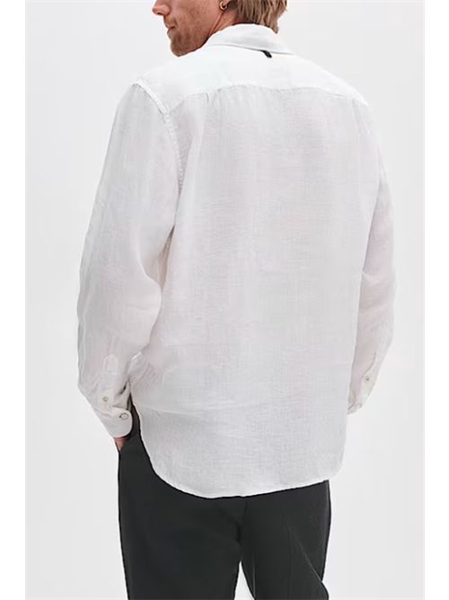 Finch Linen Shirt RAG & BONE | RV6726SSMLNWH